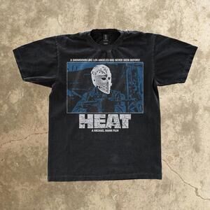 Black Michael Mann Heat Movie Promo T-Shirt